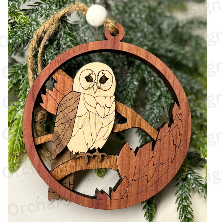 Wooden Animal Ornaments | Handmade Christmas Tree Decor| Rustic Farmhouse Decor