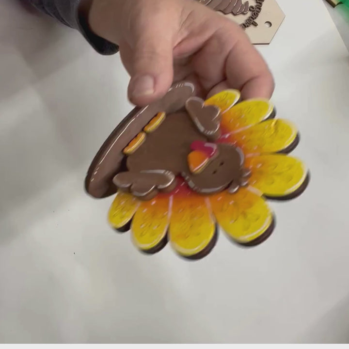 DIY-Napkin holder, Thanksgiving Turkey